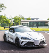 Toyota Supra MK5 A90 A91 3.0 2.0 2020 2021 2022 2023 2024 with Aftermarket Parts - "Hyperion" Narrow Body Hood Bonnet FRP / Carbon Fiber from Robot Craftsman